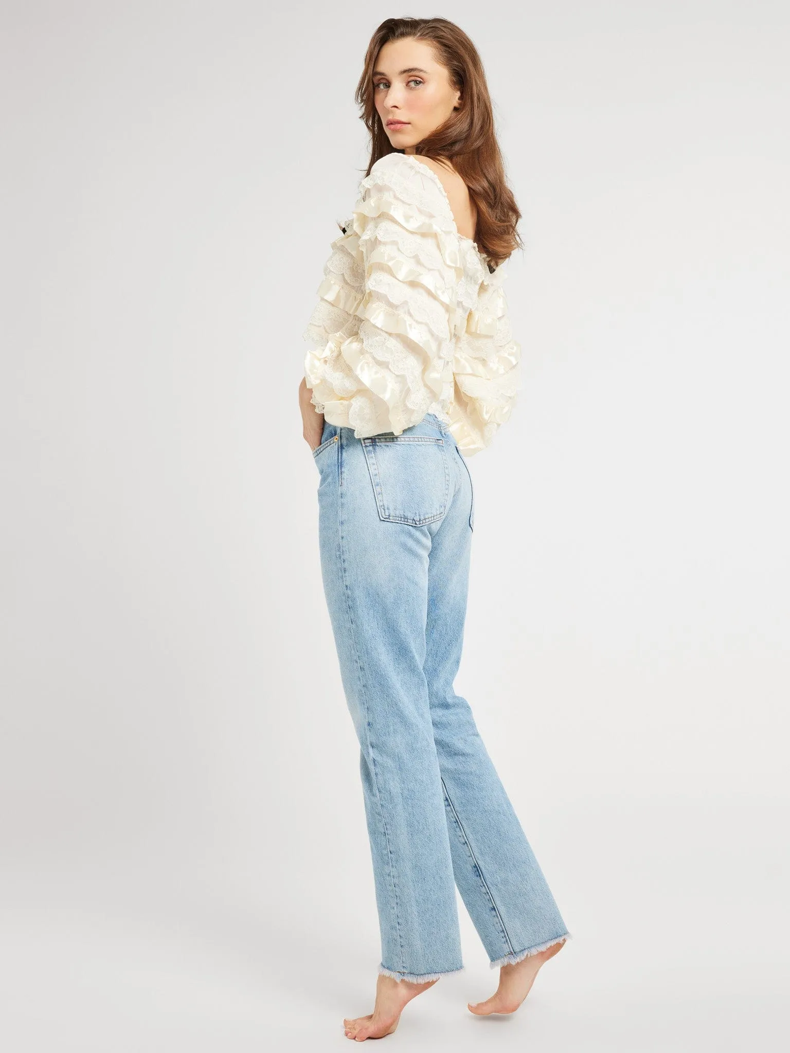 Nelle Top in Vintage Lace