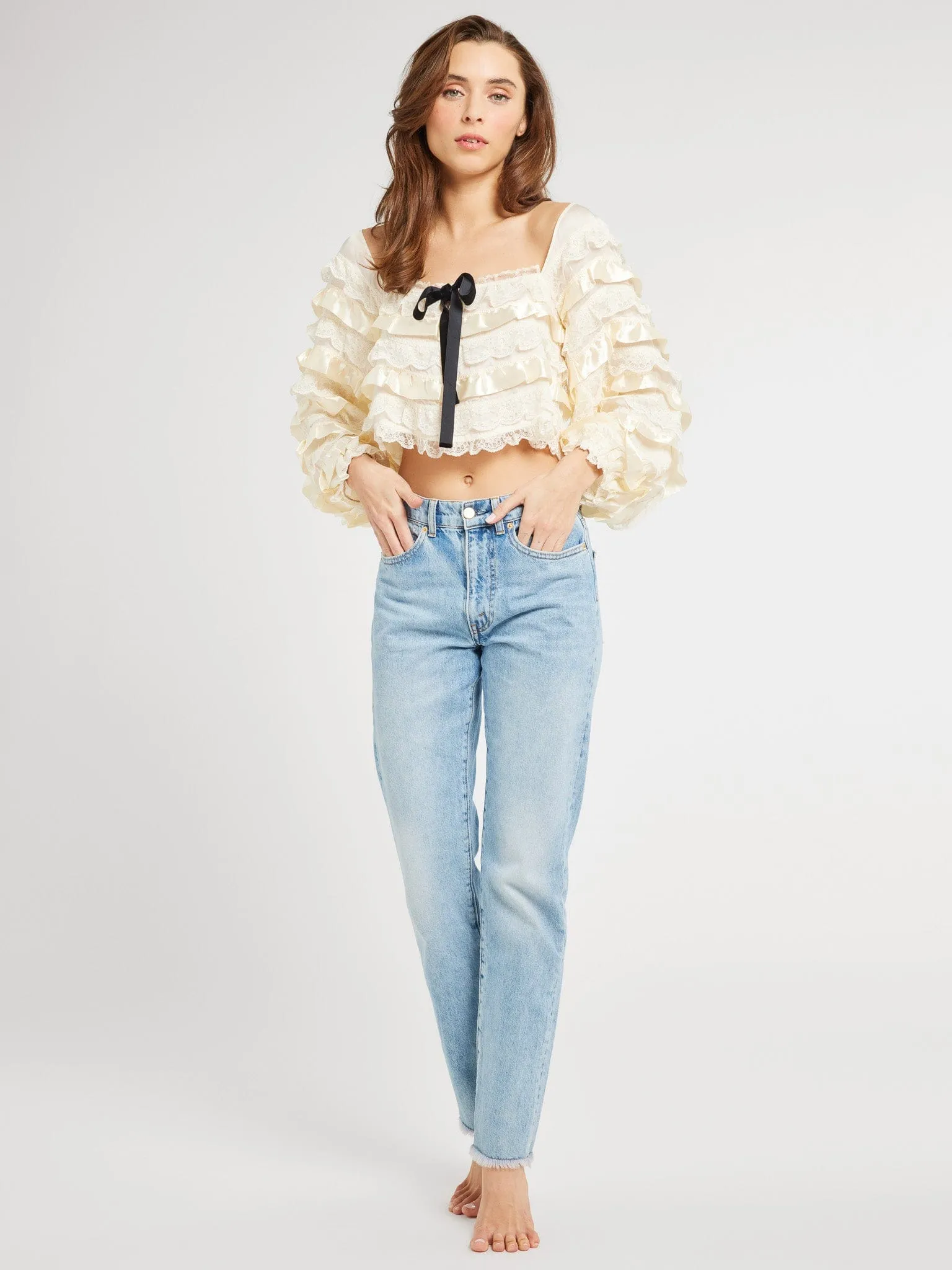 Nelle Top in Vintage Lace