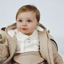 New In Mintini  Boys Beige Coat