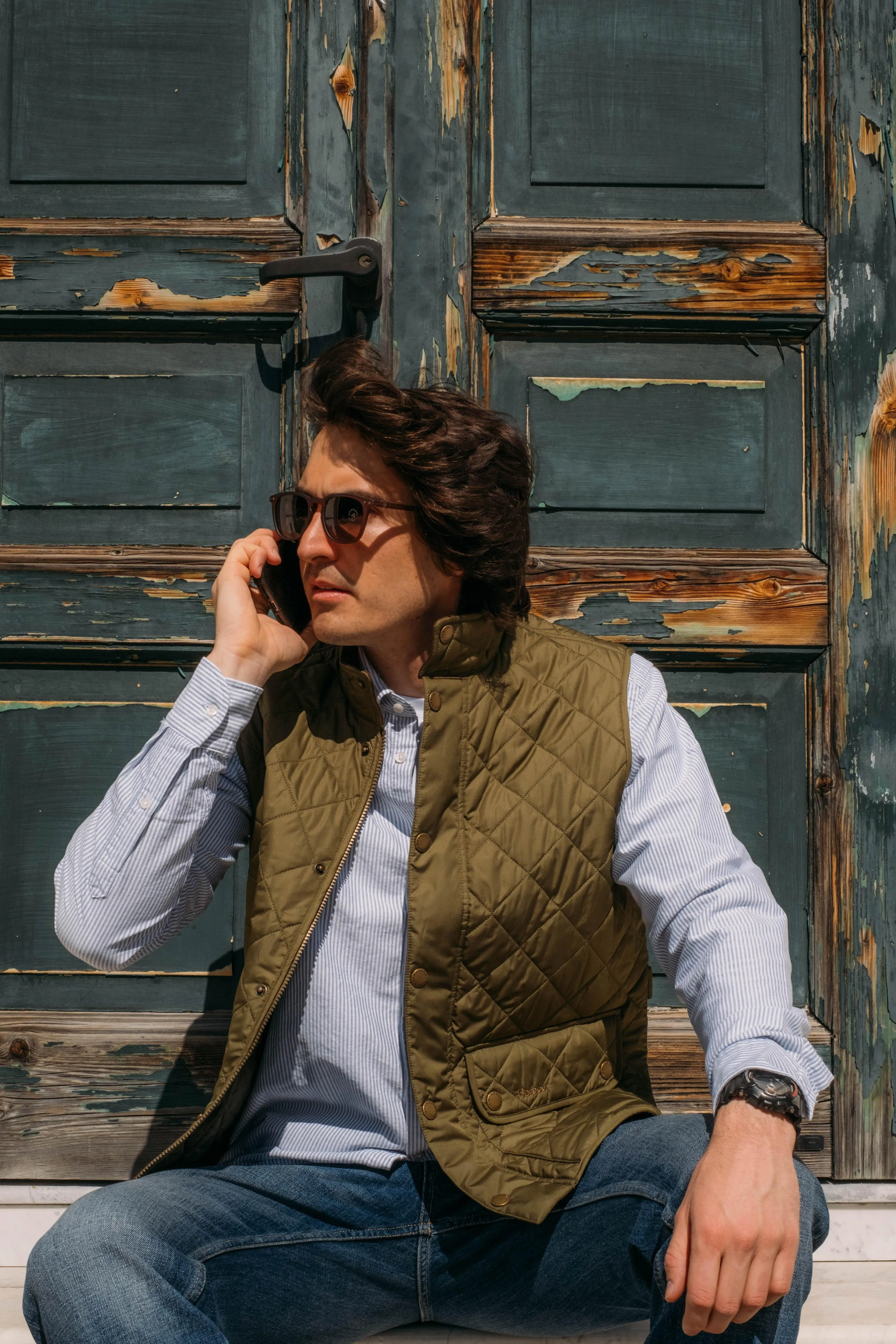New Lowerdale Gilet Dark Moss
