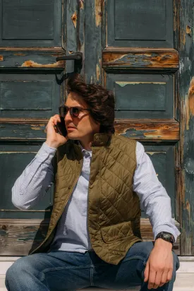 New Lowerdale Gilet Dark Moss