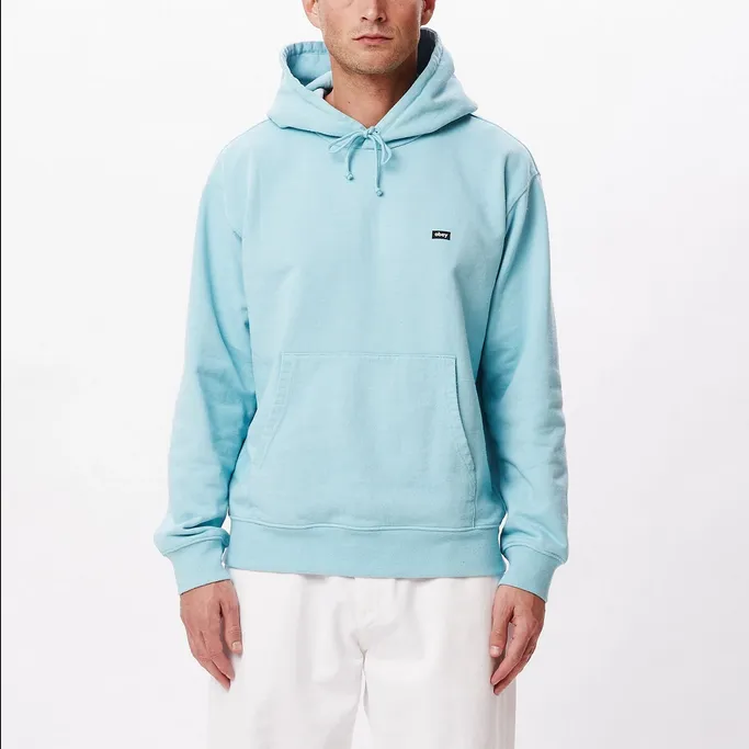 Obey Felpa con Cappuccio da uomo Timeless Recycled 112470159 turchese