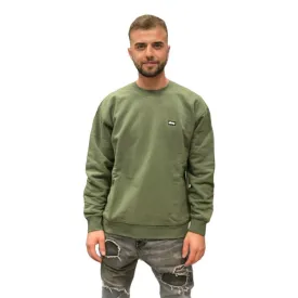 Obey Felpa da uomo Mini Box Logo Crew Specialty Fleece 112480100 thyme