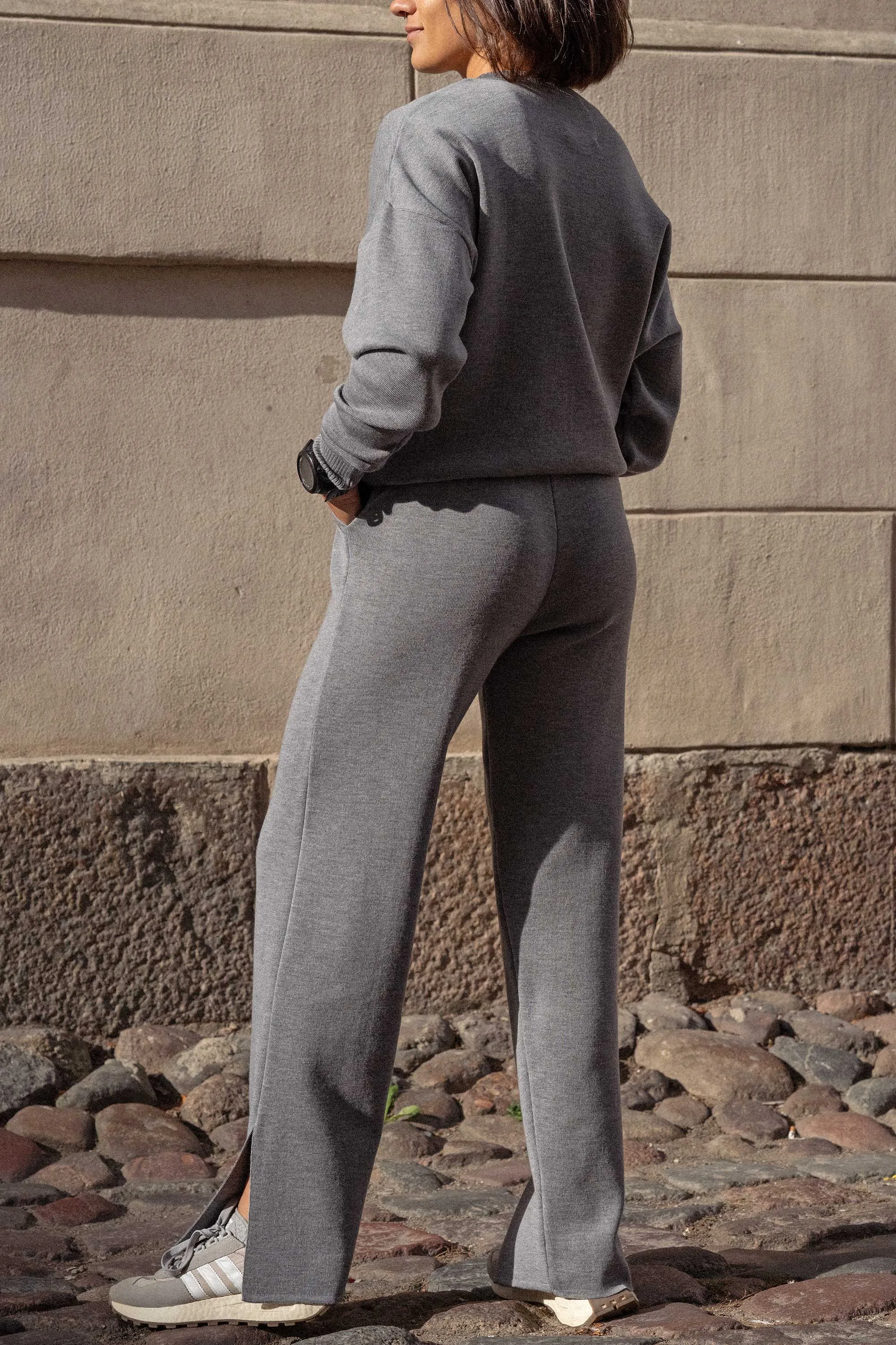 Ora 100% Merino Pants Light Grey