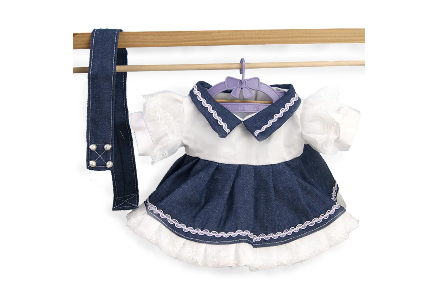 Personalized Denim School Jumper - for Jollyhugs Plushies