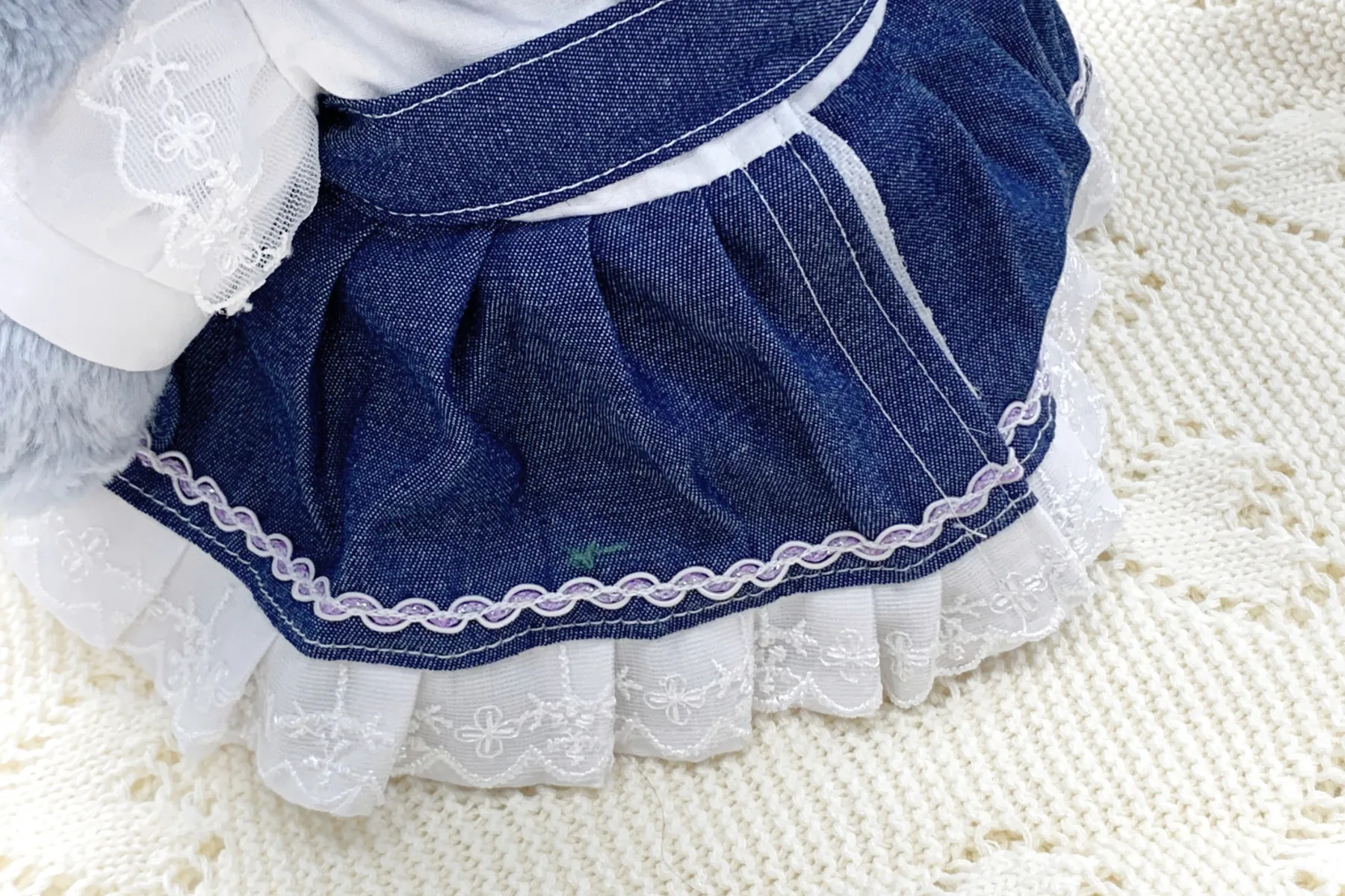 Personalized Denim School Jumper - for Jollyhugs Plushies