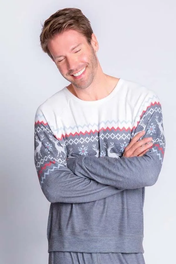 PJ Salvage Men’s Festive Fairisle Top