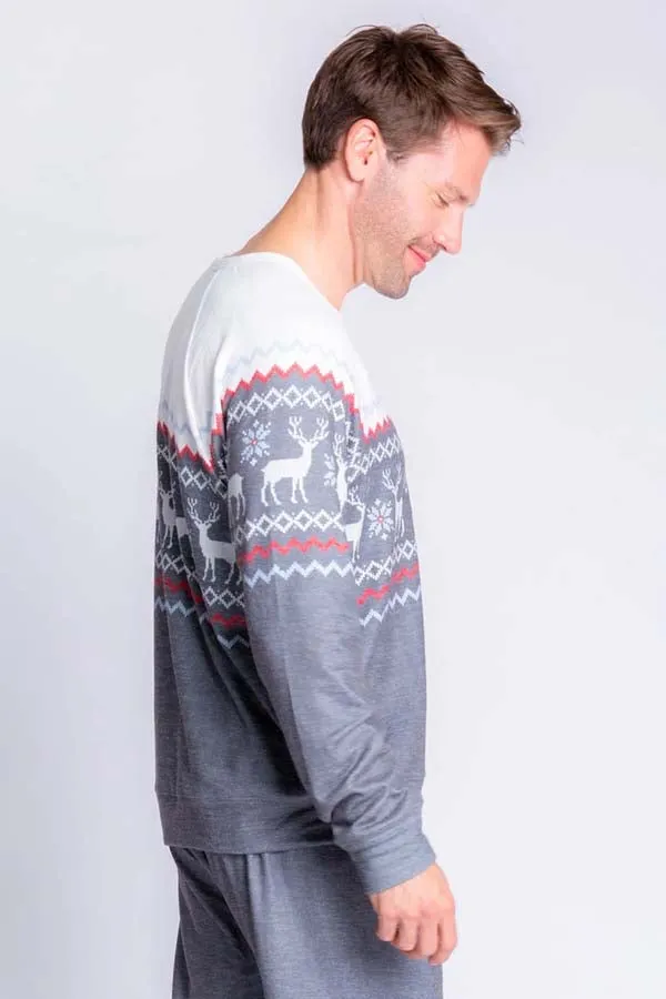 PJ Salvage Men’s Festive Fairisle Top
