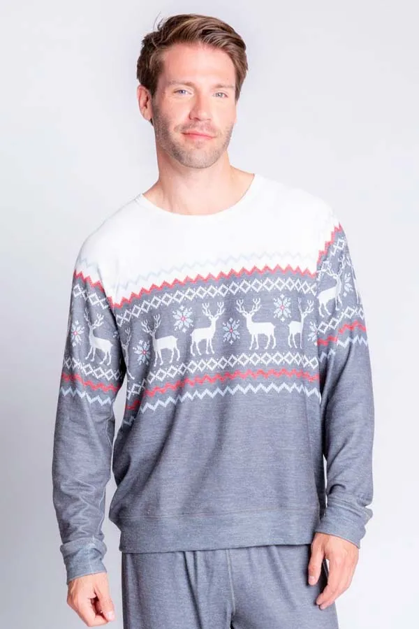 PJ Salvage Men’s Festive Fairisle Top