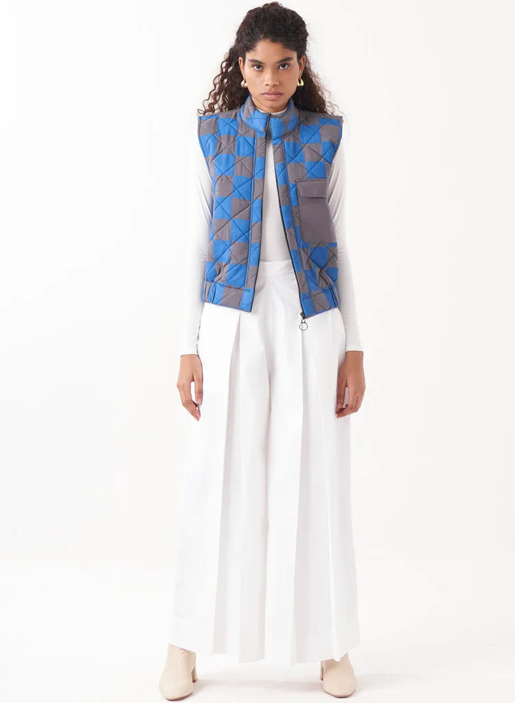 Quilted Short Jacket Set