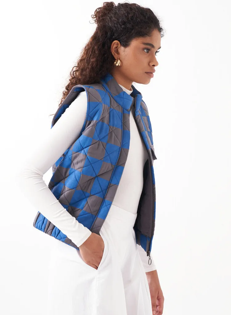 Quilted Short Jacket Set