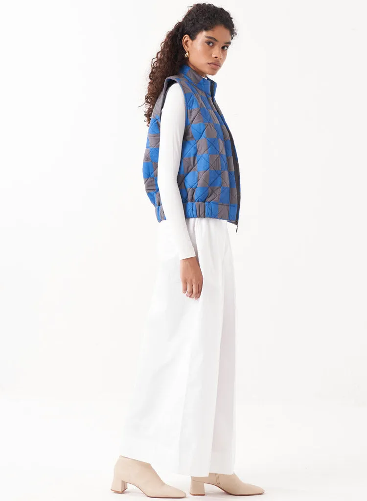 Quilted Short Jacket Set