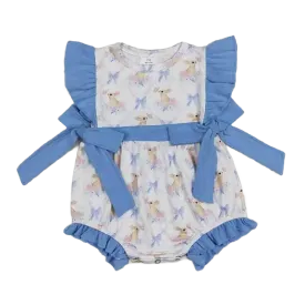 "Be My Bunny" Print Baby's Romper