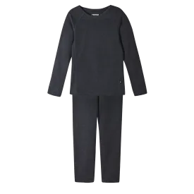 Reima Juniors' Lani Base Layer Set - Black Melange