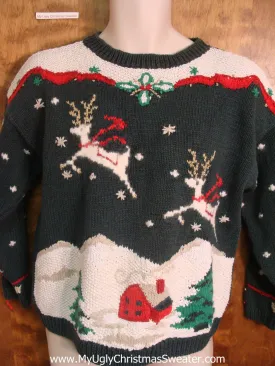 Reindeer Dashing Tacky Xmas Sweater