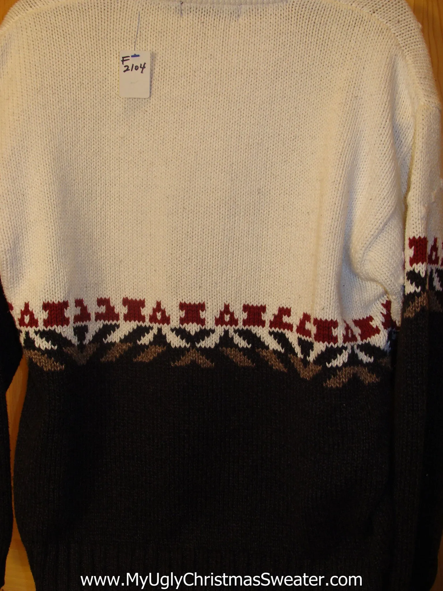 Reindeer Ugly Christmas Sweater Vintage Style Moose