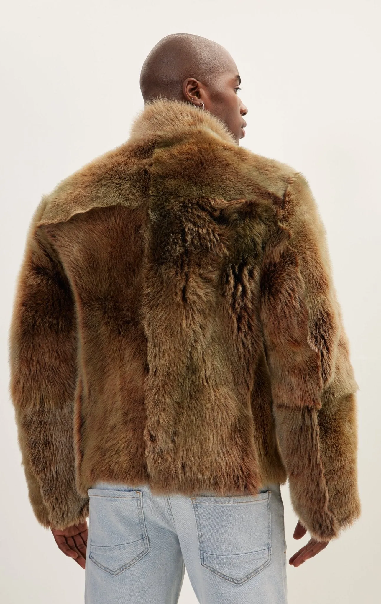 Reversible Toscana Shearling Genuine Leather Jacket - Coffee