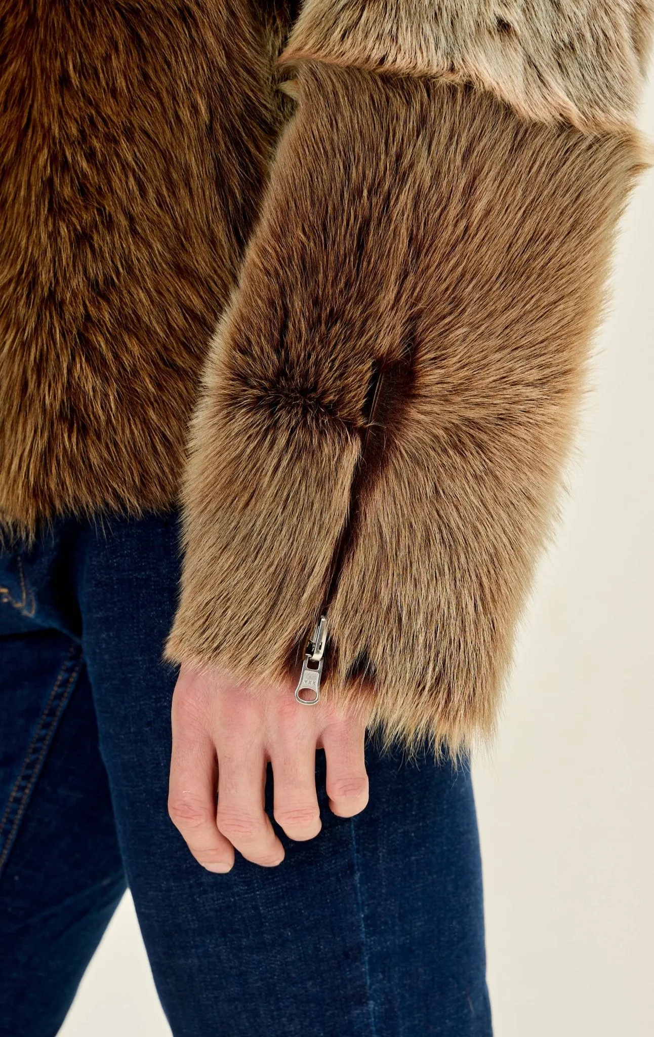 Reversible Toscana Shearling Genuine Leather Jacket - Coffee