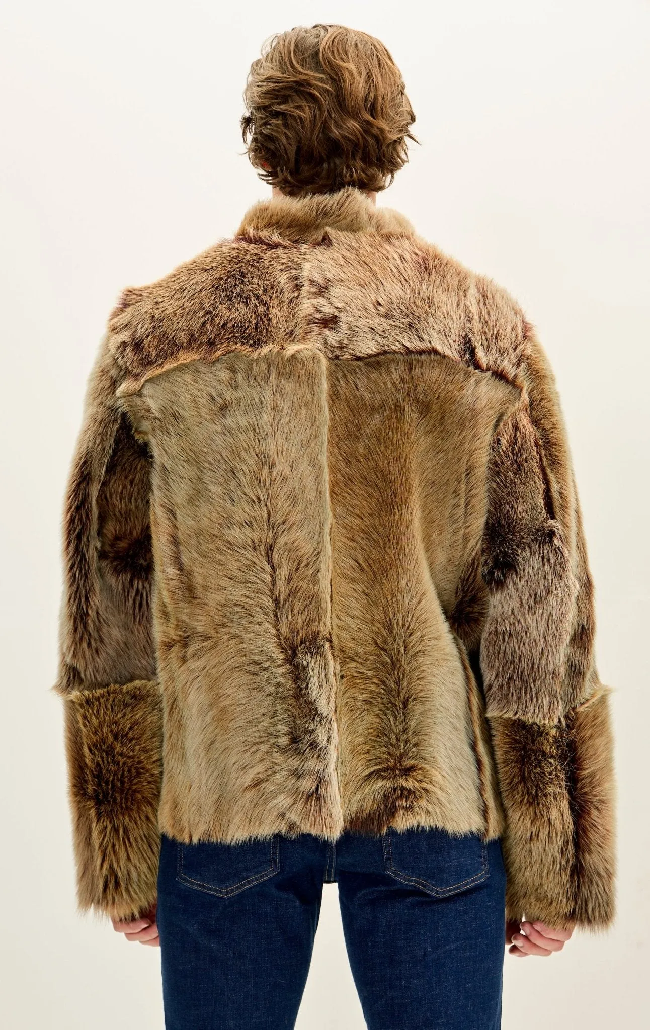 Reversible Toscana Shearling Genuine Leather Jacket - Coffee