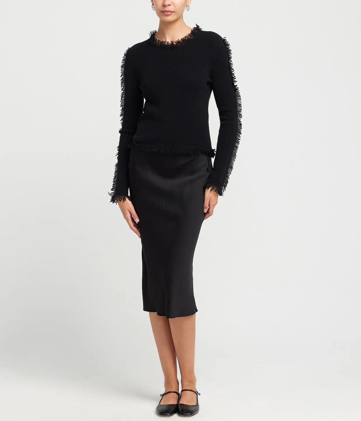 Saagneta Slip Skirt in Black