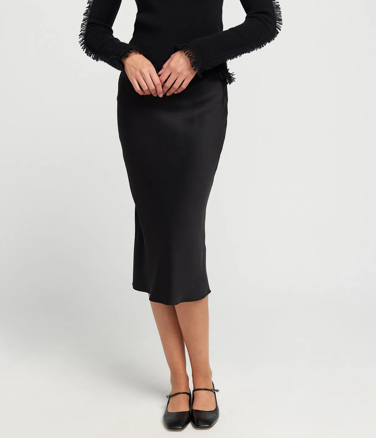 Saagneta Slip Skirt in Black