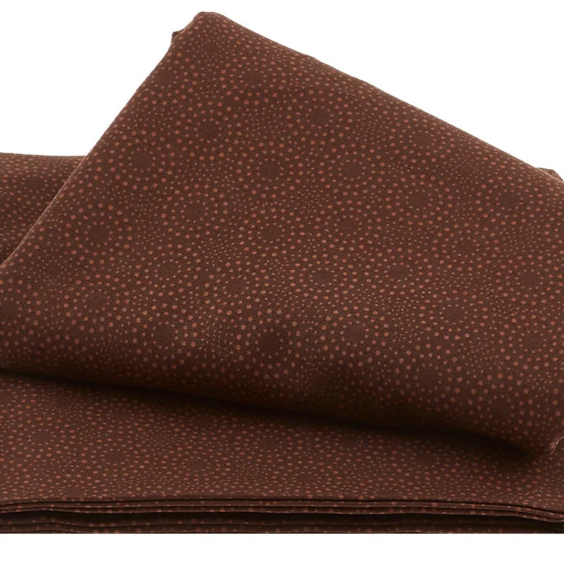 Sandalwood - Dotted Circles Dark Brown 3 Yard Cut