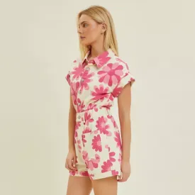 Secret Garden Denim Romper
