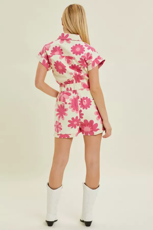Secret Garden Denim Romper