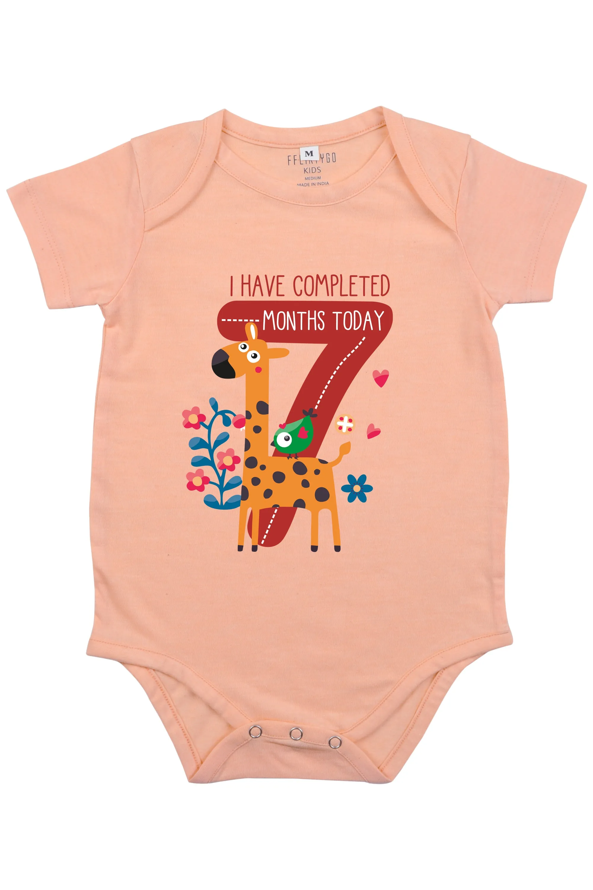 Seven Months Old Milestone Baby Romper | Onesies