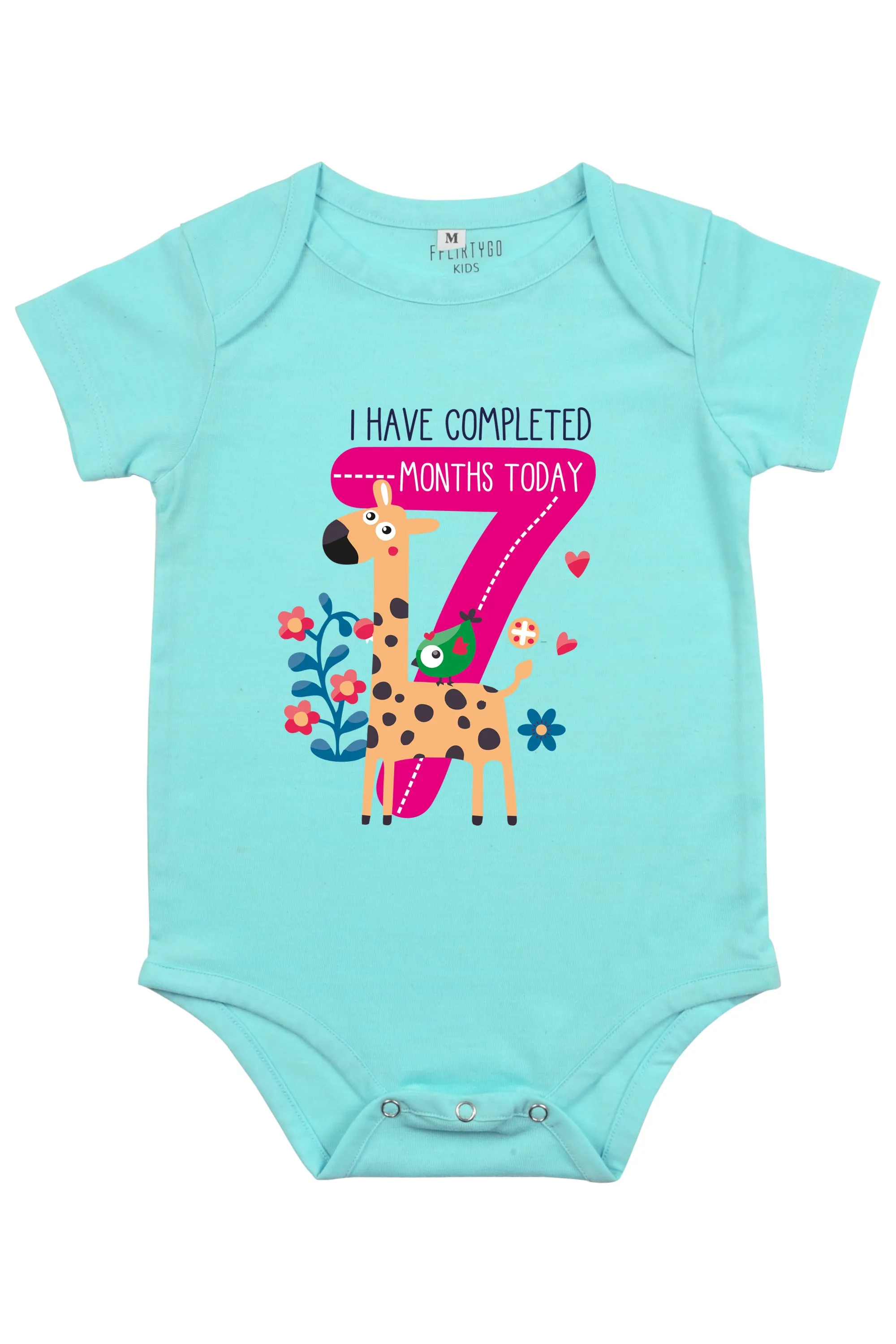 Seven Months Old Milestone Baby Romper | Onesies