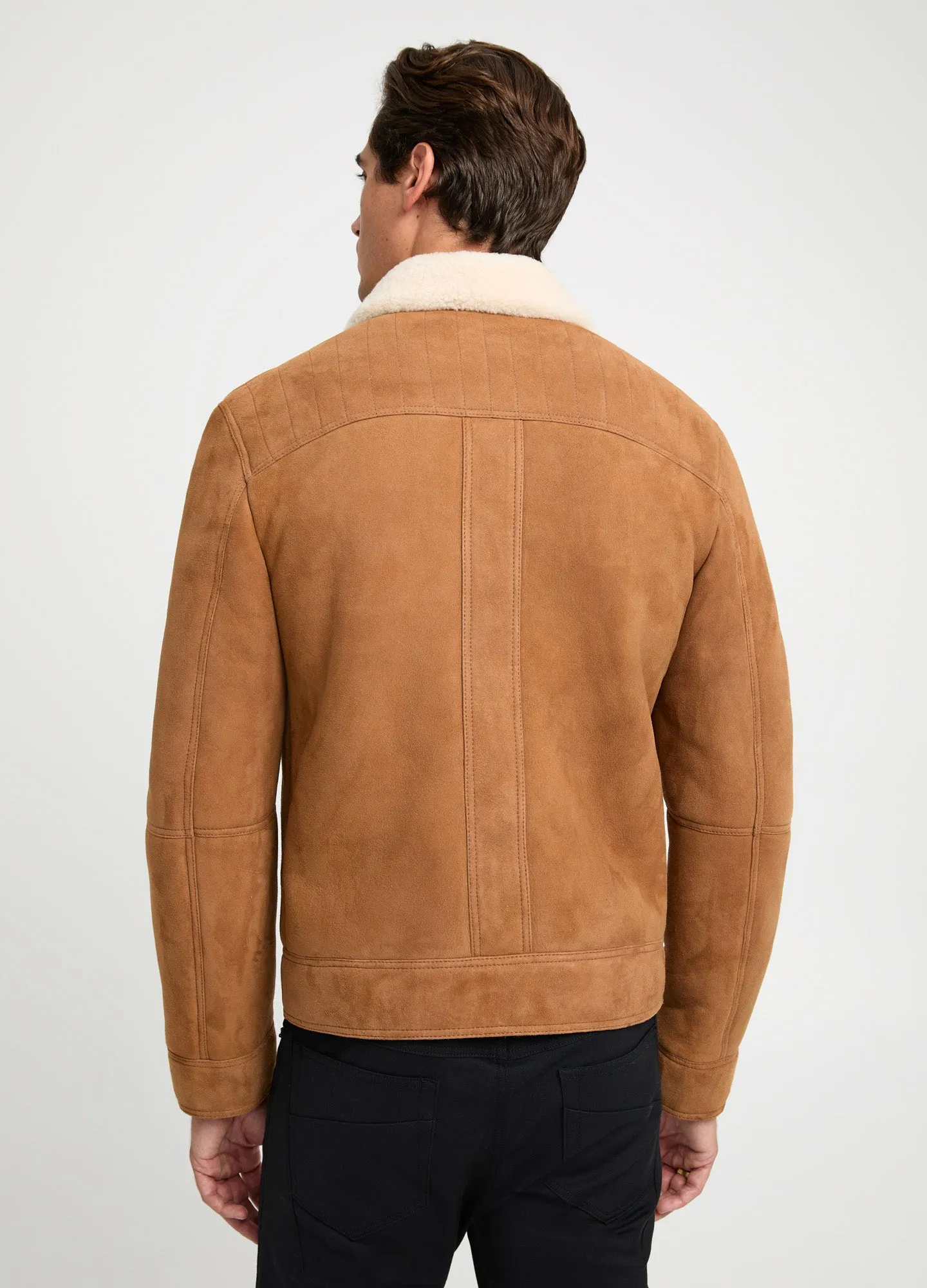 Shearling Aviator Jacket Caramel