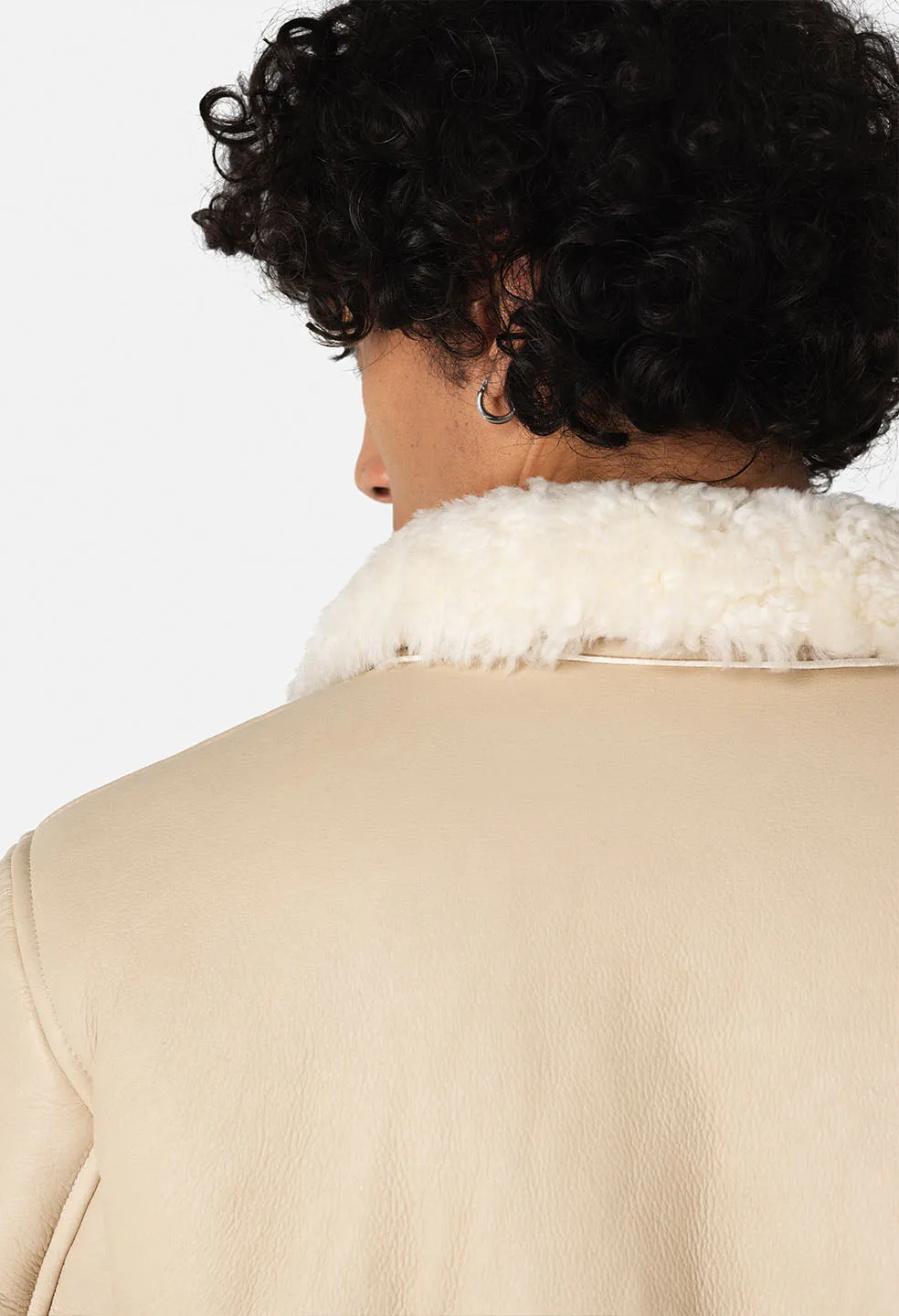 Shearling Teddy Jacket	/ Natural