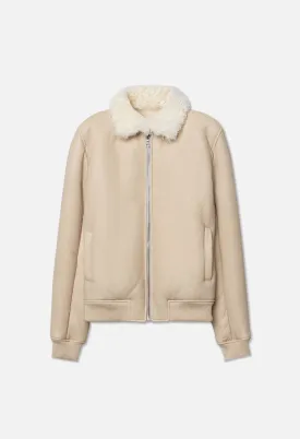 Shearling Teddy Jacket	/ Natural