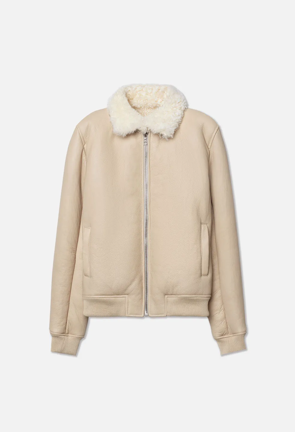 Shearling Teddy Jacket	/ Natural