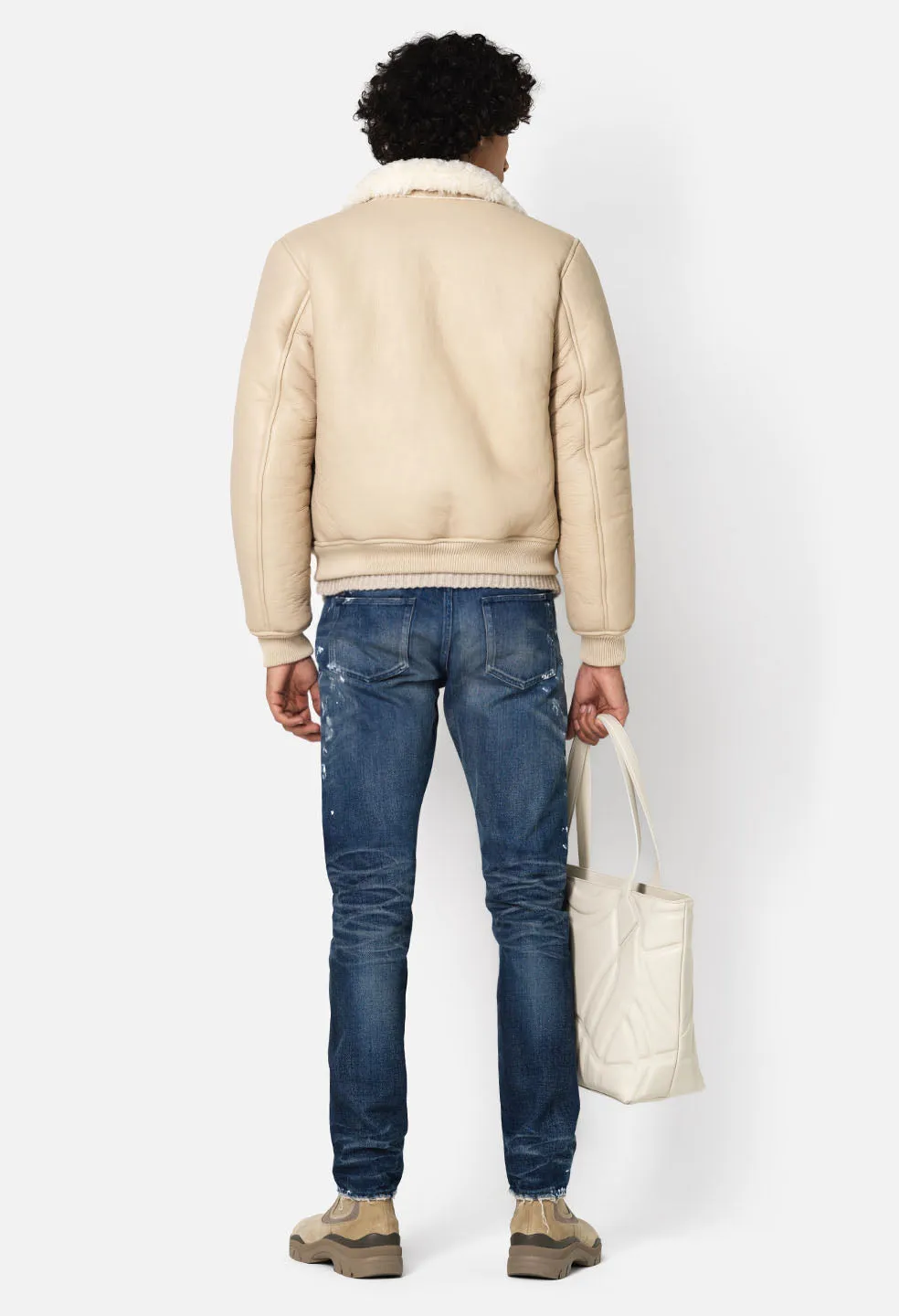 Shearling Teddy Jacket	/ Natural