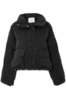   Shoreditch Ski Club Nova Quilted Padded Organic Denim Jacket