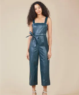 Sleeveless Leather Romper for Women