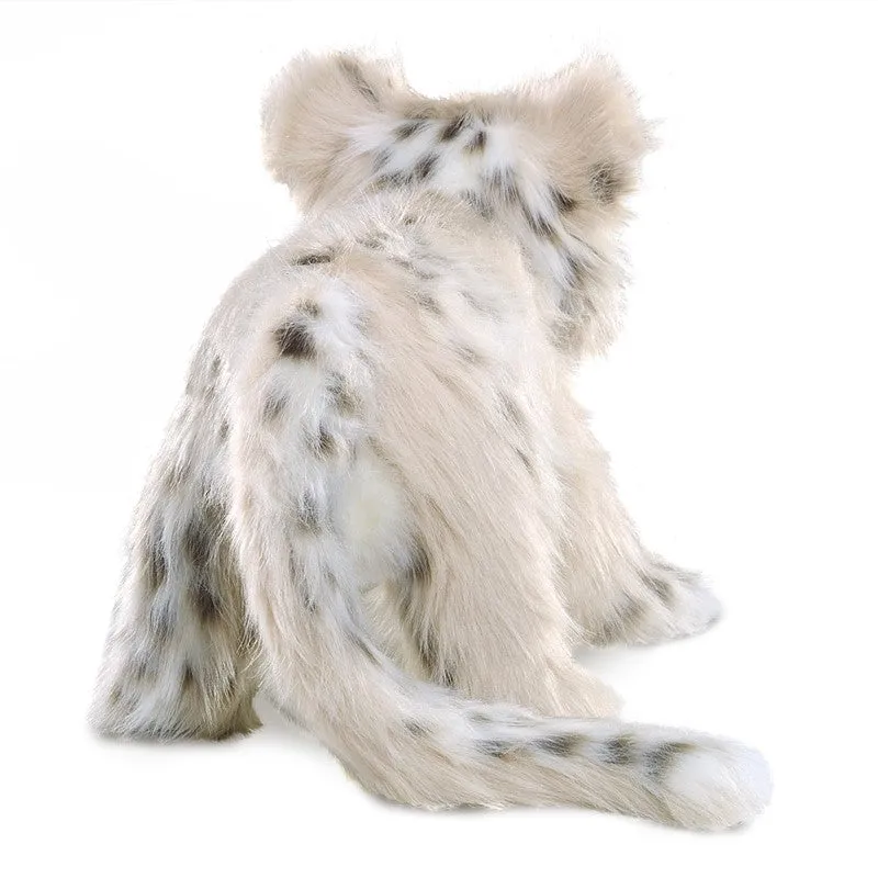 Snow Leopard Cub Hand Puppet, Endangered Animal