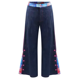SPARKLE BY KAREN CHAN x  HK Heritage Museum【FRUITFUL HARMONY】Eco-Denim Bell Bottom Jeans (幸運風車)  (風調雨順)