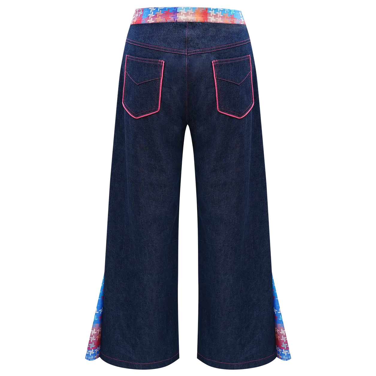 SPARKLE BY KAREN CHAN x  HK Heritage Museum【FRUITFUL HARMONY】Eco-Denim Bell Bottom Jeans (幸運風車)  (風調雨順)