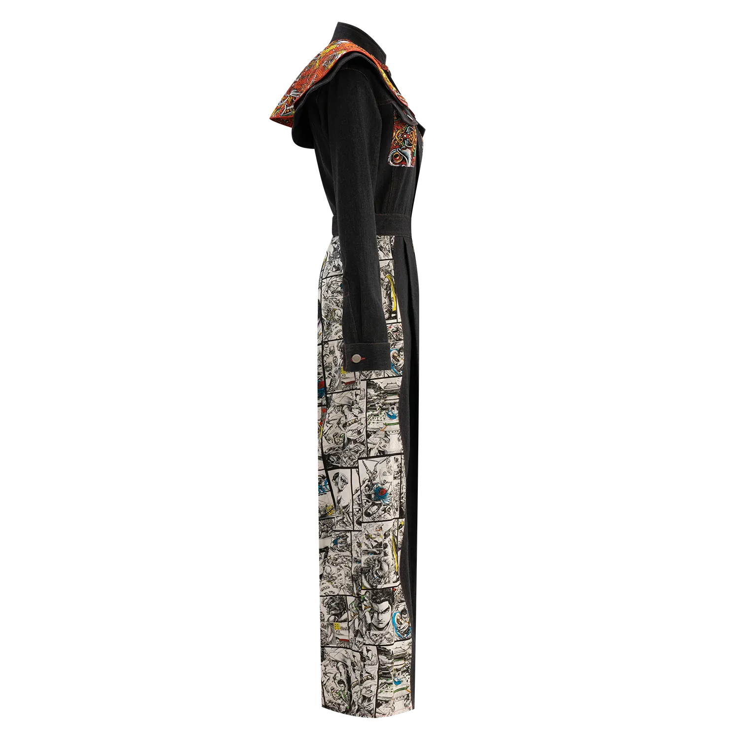 【SPARKLE X GRAND MASTER】Eco-Denim Cheongsam Jumpsuit