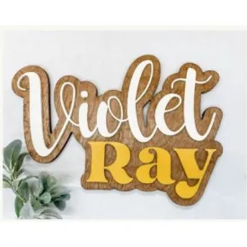 Sugar   Maple Personalized Bubble Wood Sign