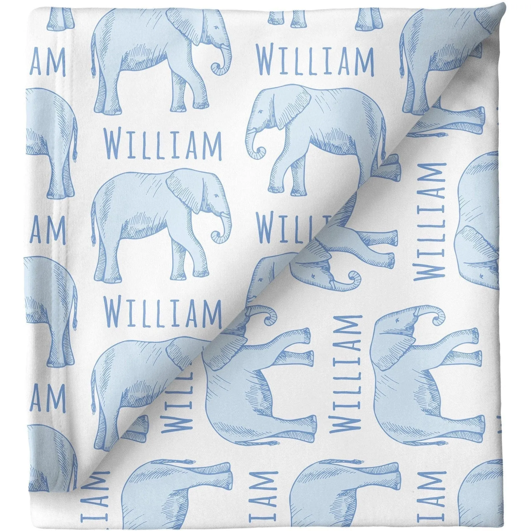 Sugar   Maple Personalized Stretchy Blanket | Elephant