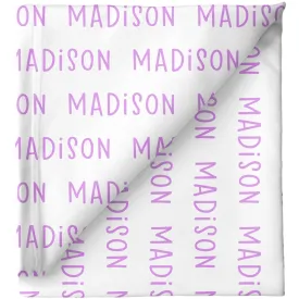 Sugar   Maple Personalized Stretchy Blanket | Repeating Name