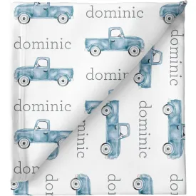 Sugar   Maple Personalized Stretchy Blanket | Trucks