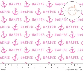 Sugar   Maple Plush Minky Fleece Personalized Blanket | Anchor