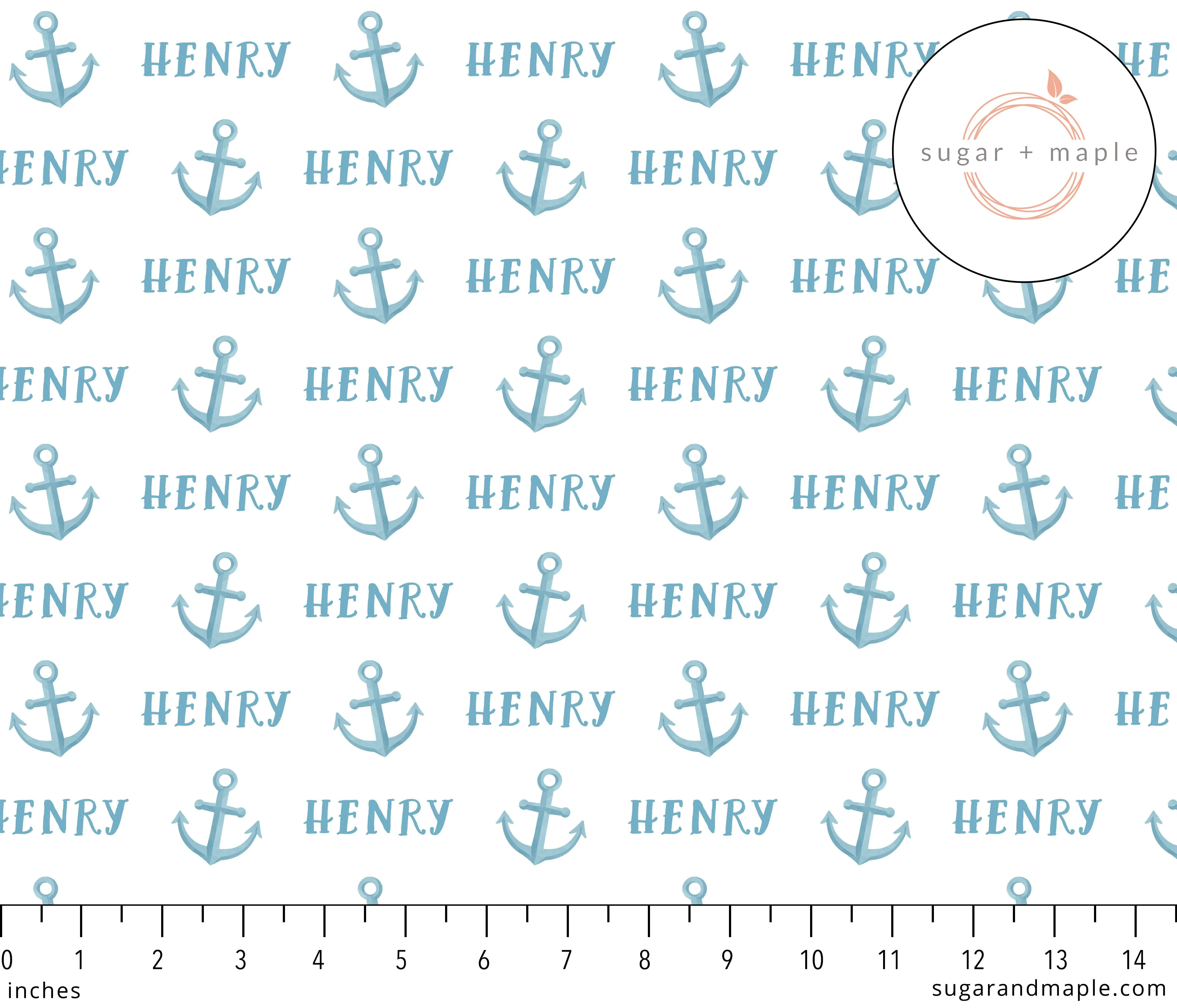 Sugar   Maple Plush Minky Fleece Personalized Blanket | Anchor