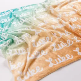 Sugar   Maple Plush Minky Fleece Personalized Blanket | Neutral Ombre