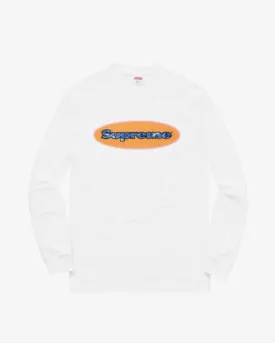 SUPREME SS18 RIPPLE WHITE LONG SLEEVE -