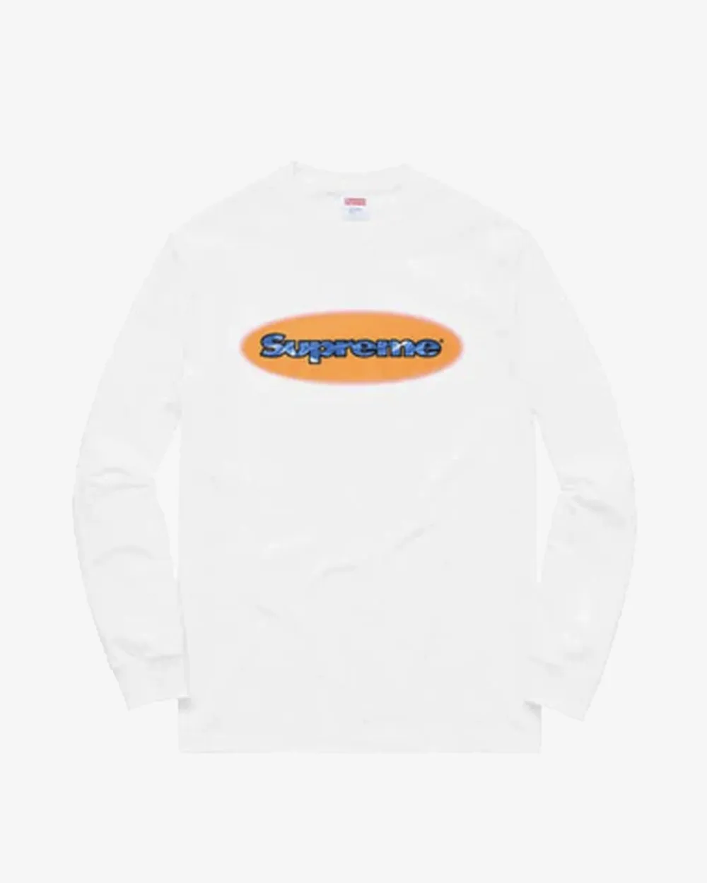 SUPREME SS18 RIPPLE WHITE LONG SLEEVE -